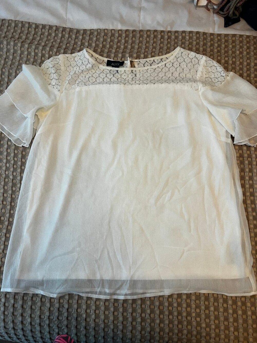 Off White Alyx Short Sleeve Top Size XL